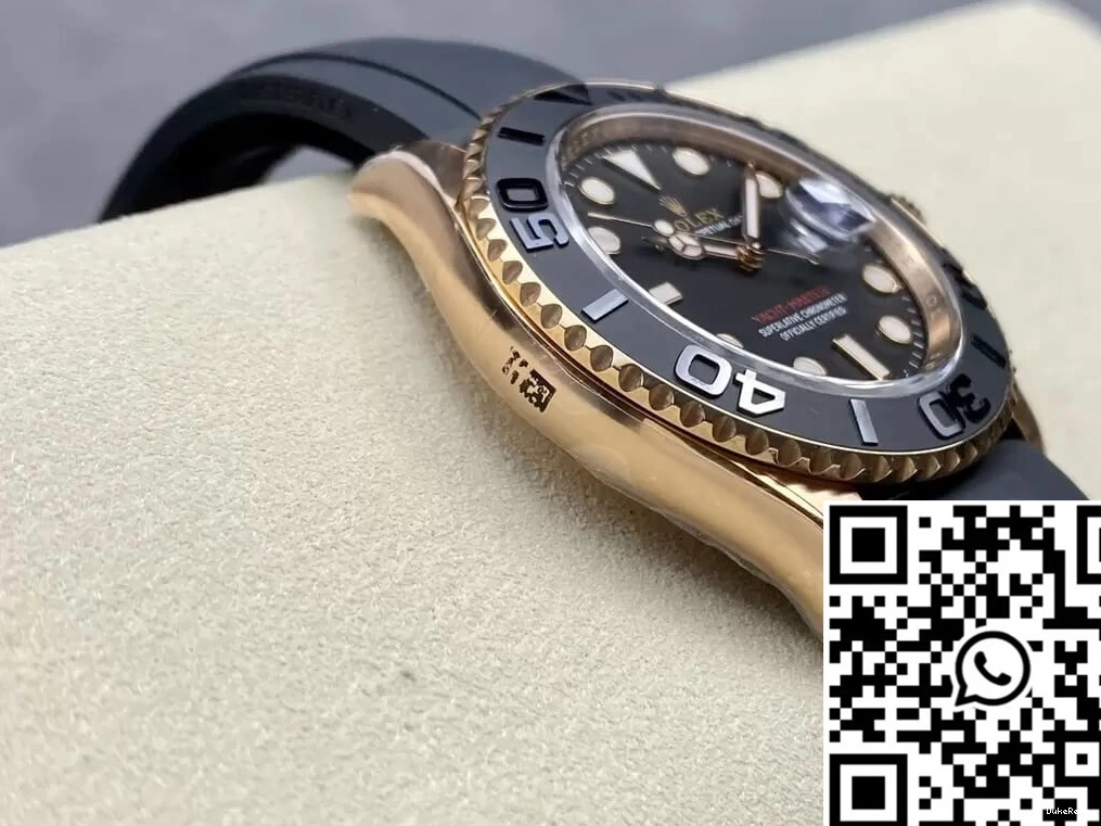 Dial Factory Clean Yacht Gold Rose Master Rolex M126655-0002 Black 0214